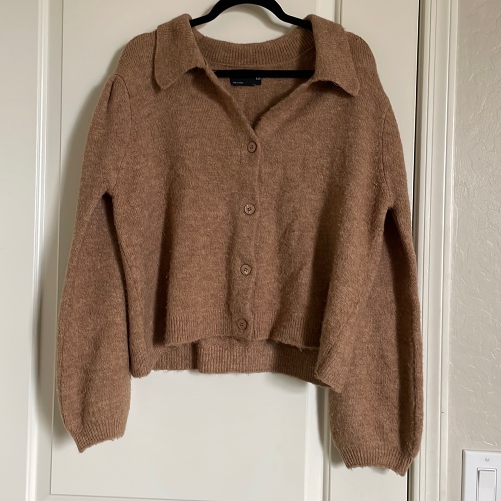 LIGHT BROWN SWEATER TOP by ASOS. Size 12